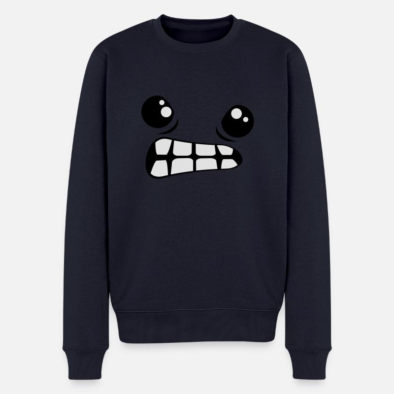 Evil Look Comic - Männer Premium Bio Pullover - Navy