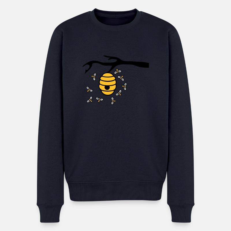 Beehive Branch - Männer Premium Bio Pullover - Navy