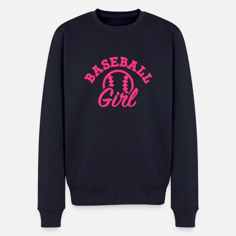 Baseball - Männer Premium Bio Pullover - Navy