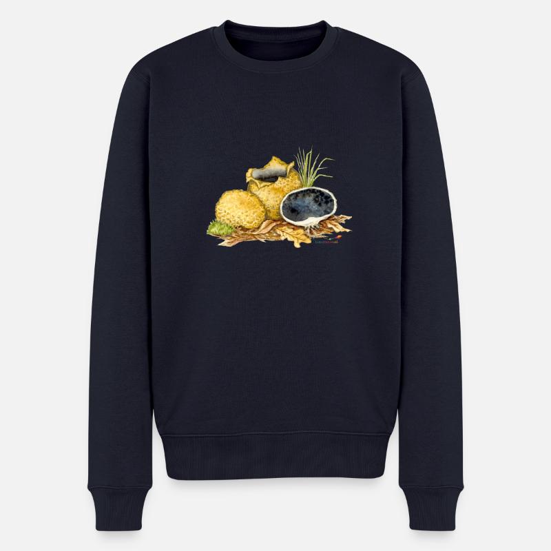 Kartoffelbovist (Scleroderma citrinum) - Männer Premium Bio Pullover - Navy