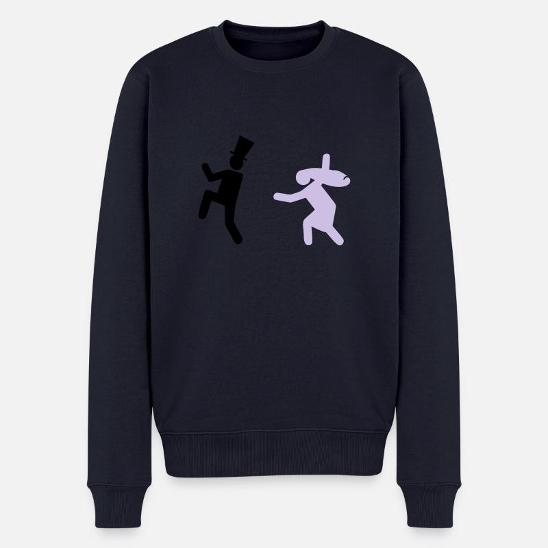 Running Groom - Männer Premium Bio Pullover - Navy