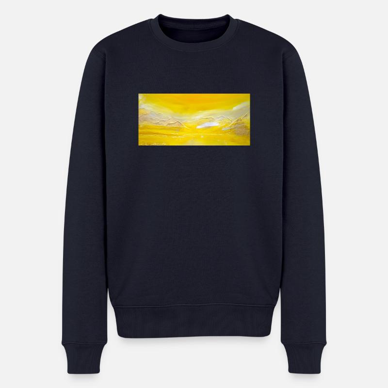 Tessiner Berge - Männer Premium Bio Pullover - Navy