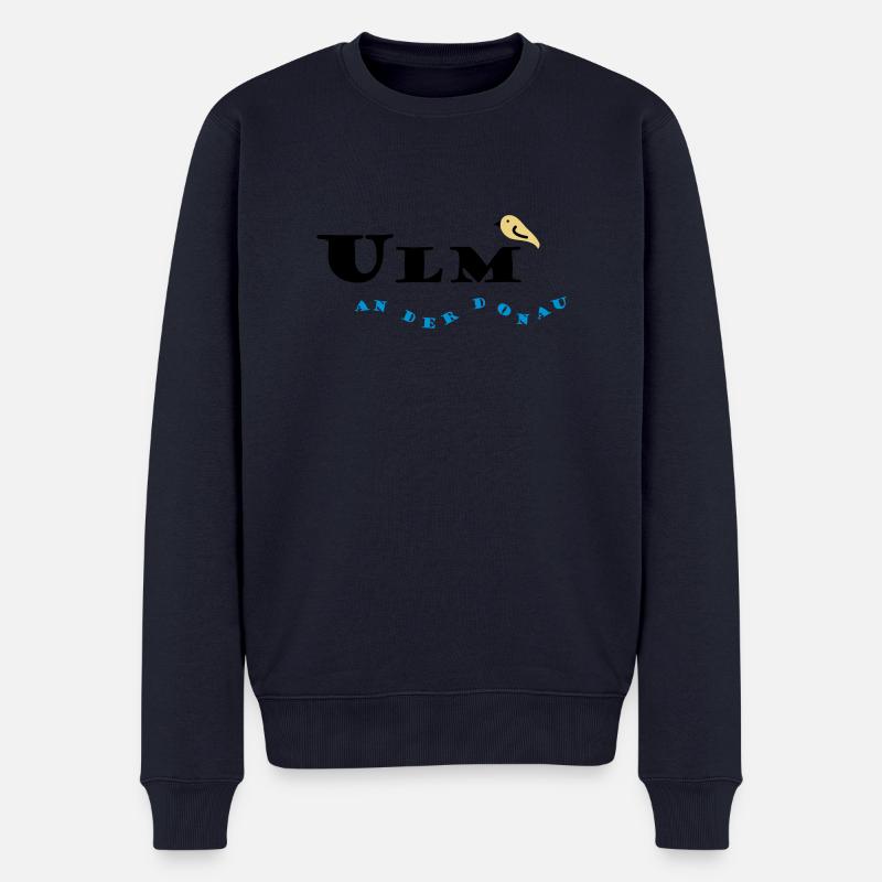 ulm - Pull Premium bio Homme - bleu marine