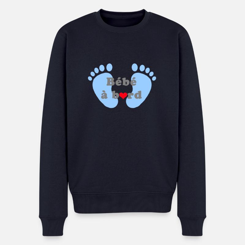 Bébé à bord - Pull Premium bio Homme - bleu marine