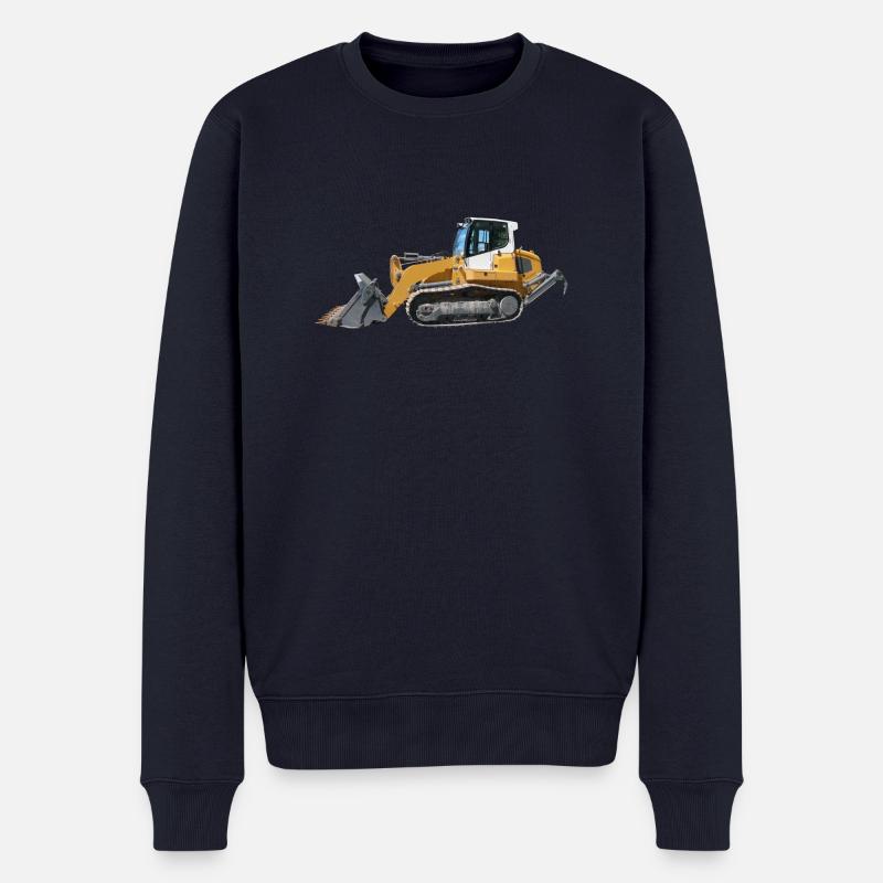 Planierraupe - Männer Premium Bio Pullover - Navy