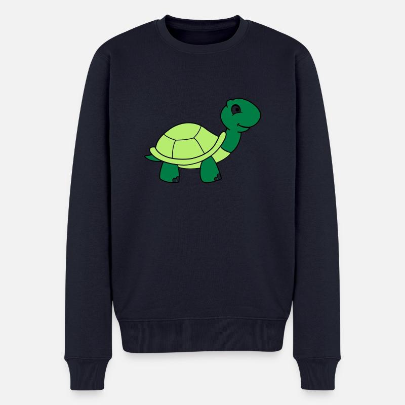 schildkroete_002 - Pull Premium bio Homme - bleu marine