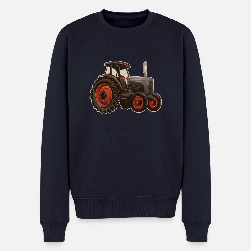 Alter Traktor - Männer Premium Bio Pullover - Navy