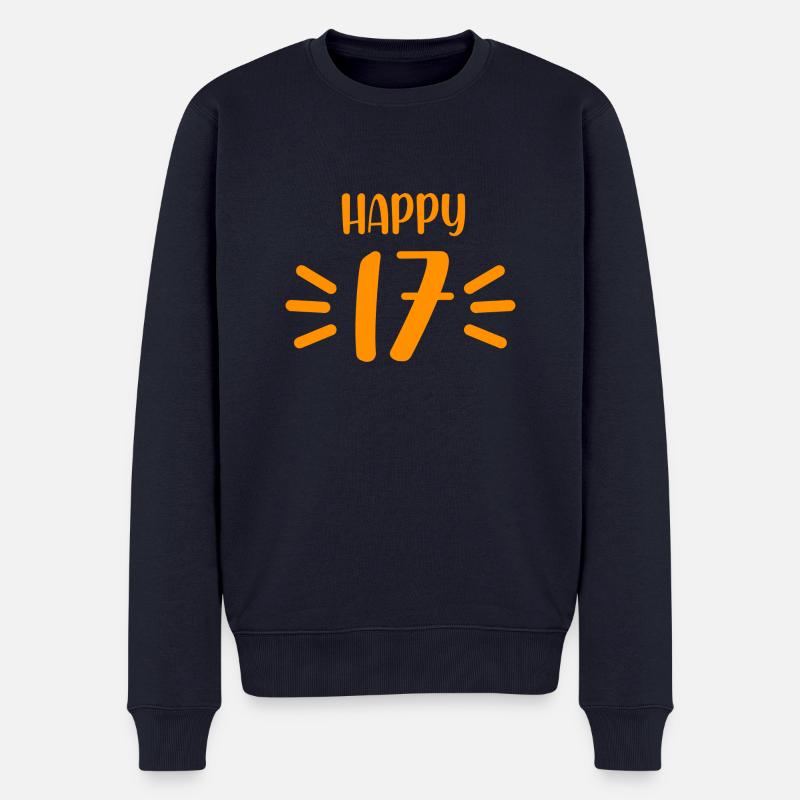 17e anniversaire - Pull Premium bio Homme - bleu marine