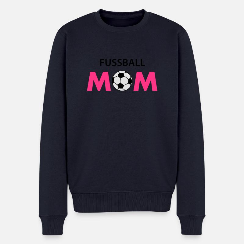 Fussball MOM - Männer Premium Bio Pullover - Navy
