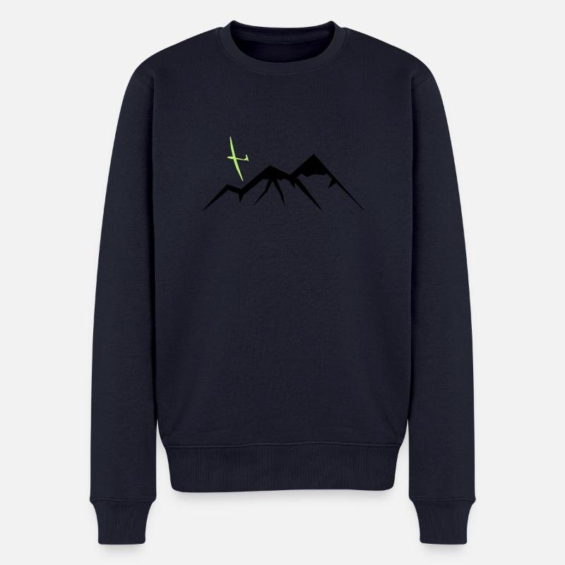 Mountain Soaring - Männer Premium Bio Pullover - Navy