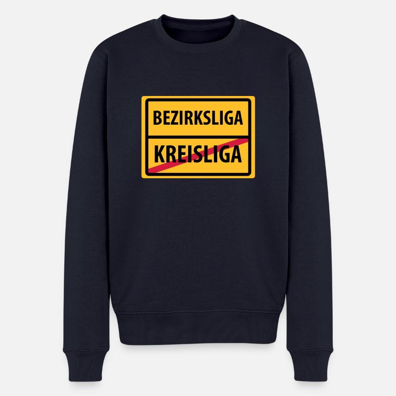 bezirksliga aufstieg kreisliga - Männer Premium Bio Pullover - Navy