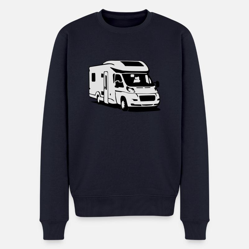 Camper Wohnmobil (2 color) - Männer Premium Bio Pullover - Navy