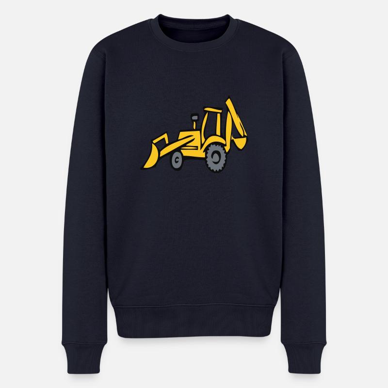 Bagger - Männer Premium Bio Pullover - Navy