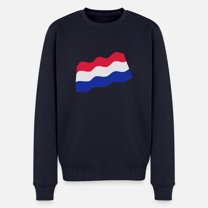 The Netherlands - Männer Premium Bio Pullover - Navy
