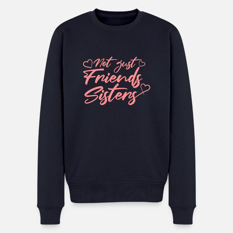 Not just Friends - Männer Premium Bio Pullover - Navy