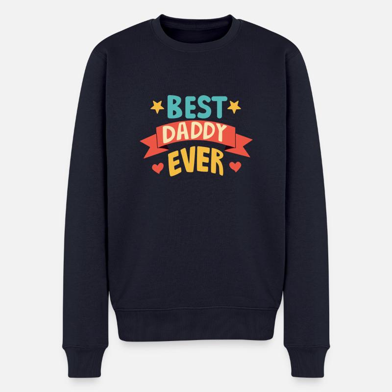 Best Daddy ever - Männer Premium Bio Pullover - Navy