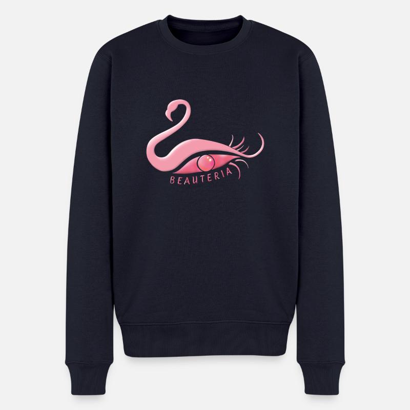 BEAUTERIA LOGO - Männer Premium Bio Pullover - Navy