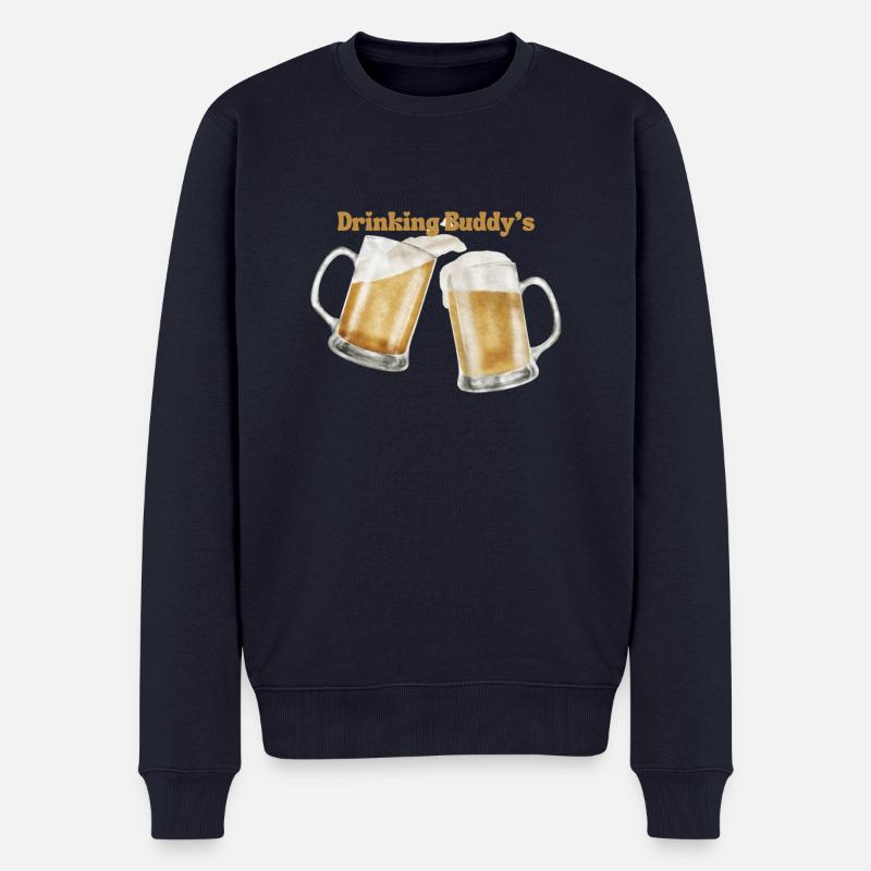 Drinking buddies - Männer Premium Bio Pullover - Navy