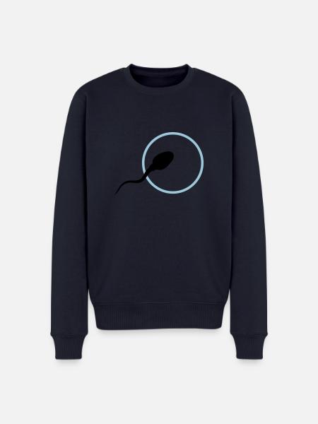 sperm3 - Männer Premium Bio Pullover - Navy