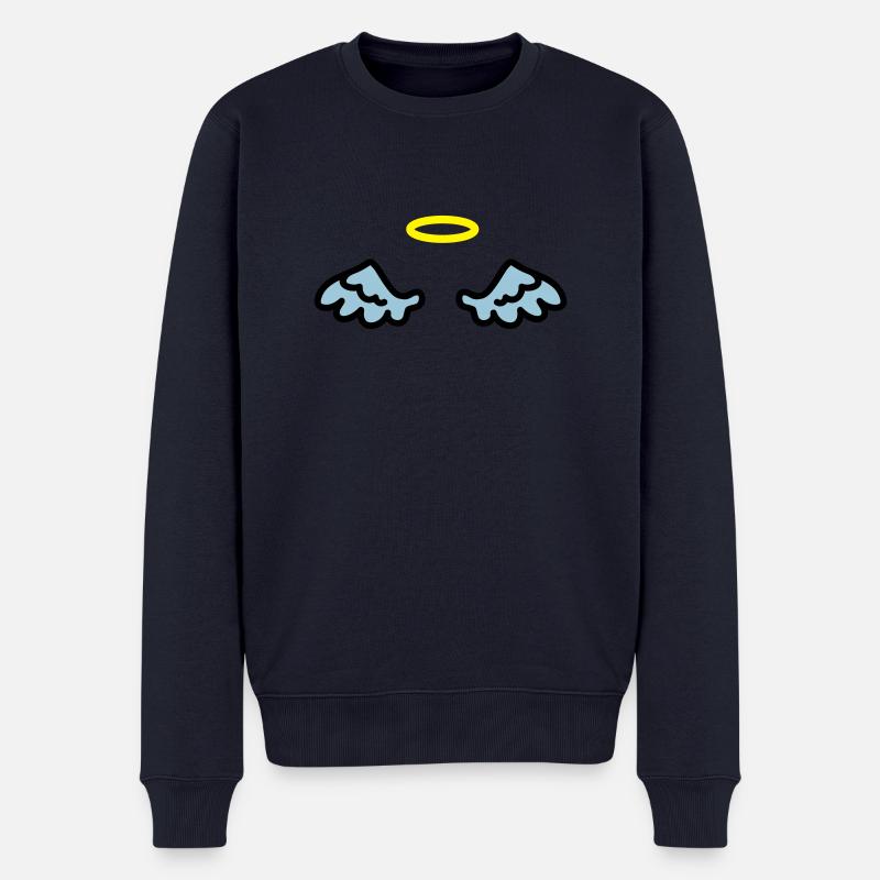 Engelsflügel - Männer Premium Bio Pullover - Navy