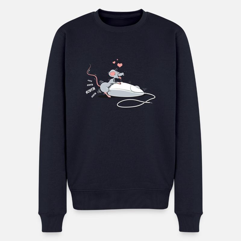 Die Maus ... - Männer Premium Bio Pullover - Navy