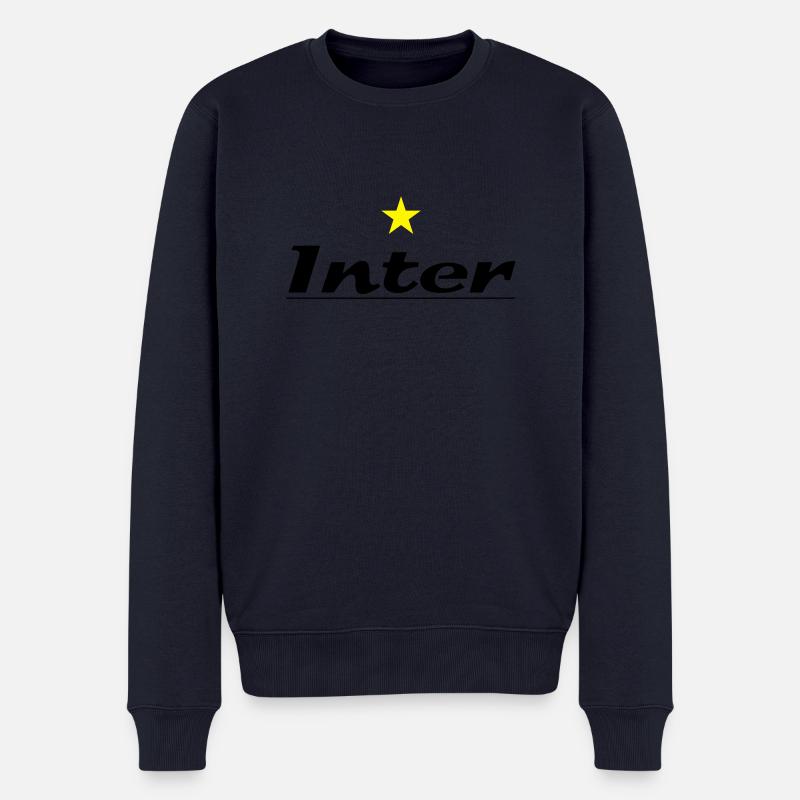 inter_02 - Männer Premium Bio Pullover - Navy