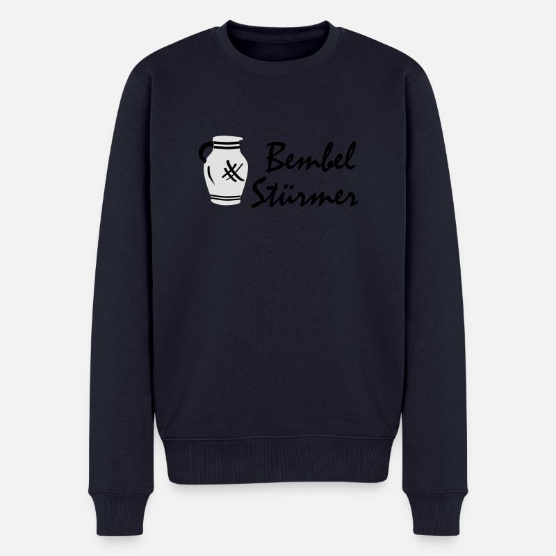 Bembel Stürmer #Bembeltown #Waldstadion #FFM - Männer Premium Bio Pullover - Navy