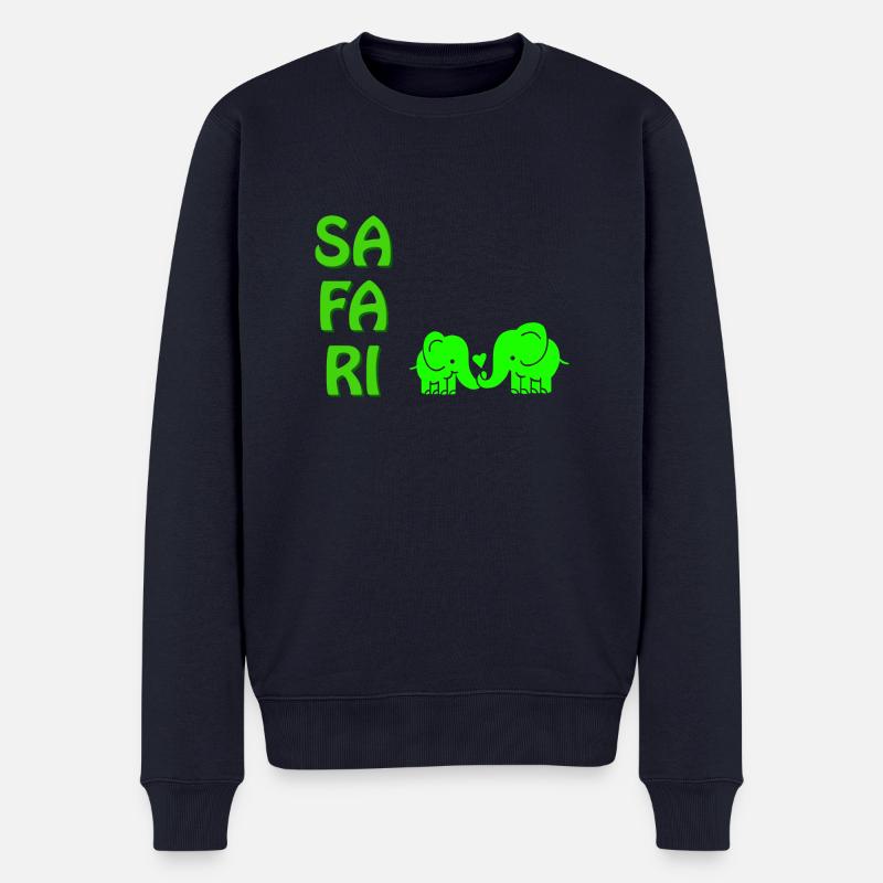 SA FA RI - Männer Premium Bio Pullover - Navy
