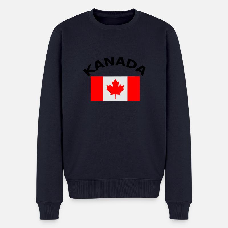 Canada, Canada, drapeau, drapeau - Pull Premium bio Homme - bleu marine
