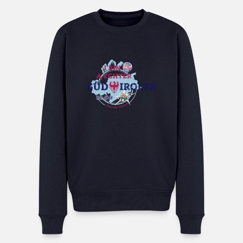 I BIN A ECHTER SÜDTIROLER - Männer Premium Bio Pullover - Navy