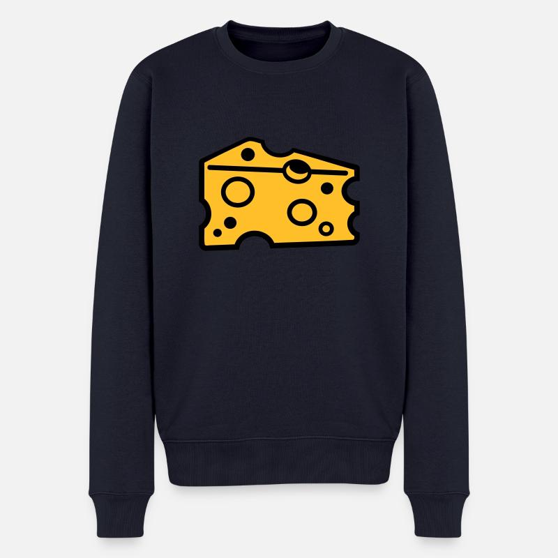 Käse - Männer Premium Bio Pullover - Navy