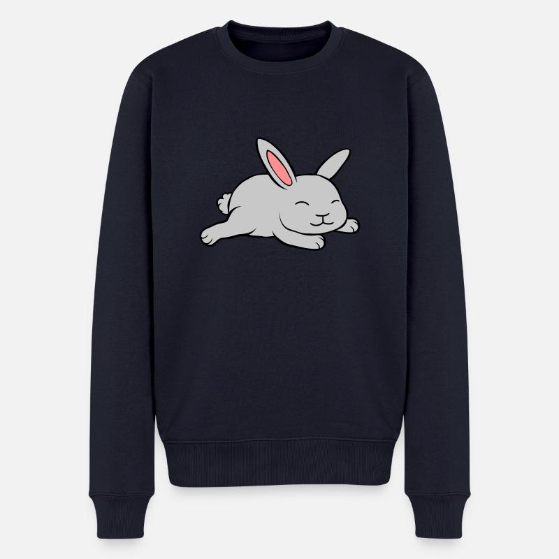 Kleiner süßer Hase - Männer Premium Bio Pullover - Navy