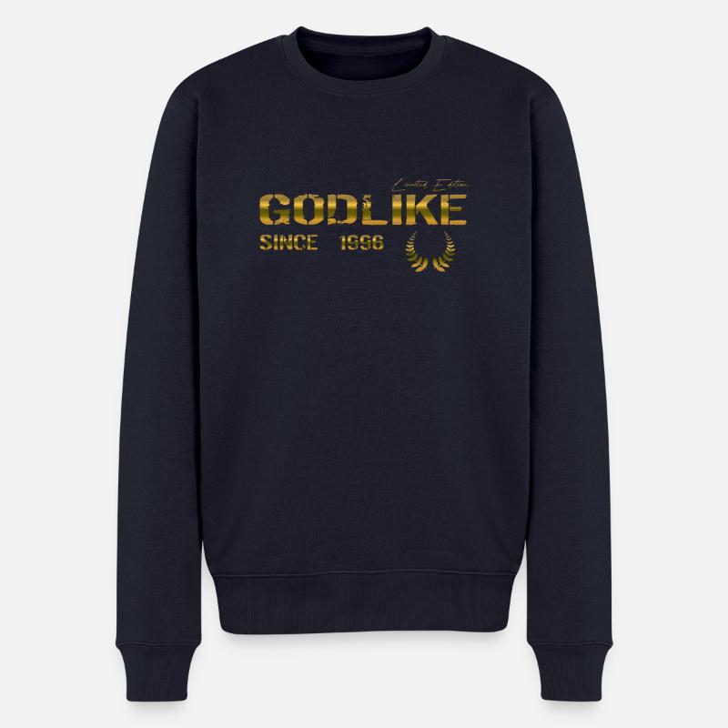 Godlike since 1996 - Männer Premium Bio Pullover - Navy