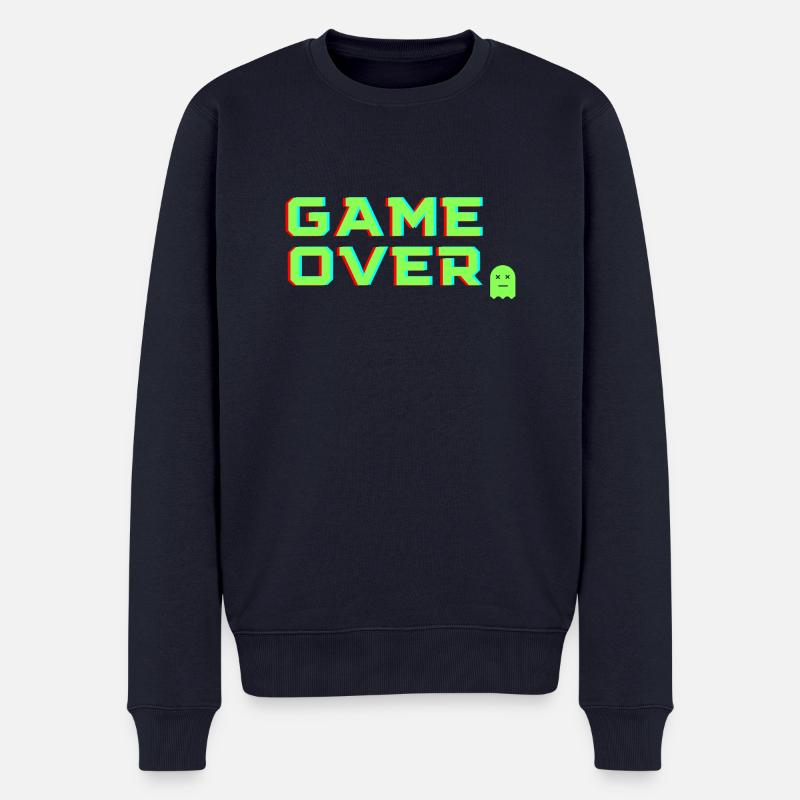 Spielende - Männer Premium Bio Pullover - Navy