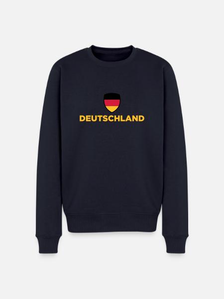 National Flag Of Germany - Men's Premium Organic Jumper - navy