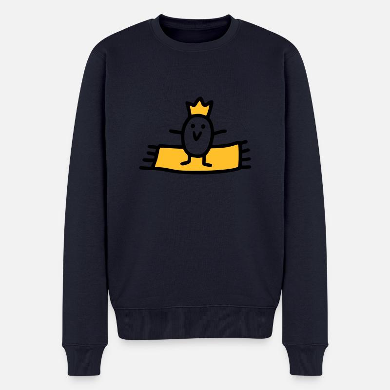 Fliegender Teppich - V2 - Männer Premium Bio Pullover - Navy