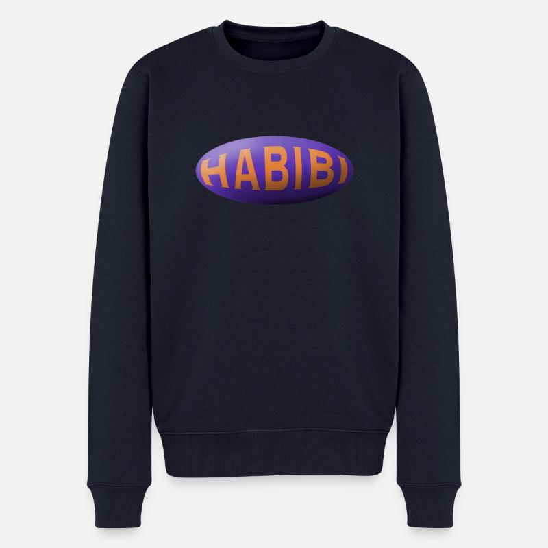 Habibi - Männer Premium Bio Pullover - Navy
