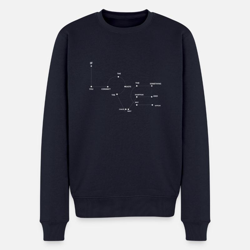 Liebesstich gebunden - Männer Premium Bio Pullover - Navy