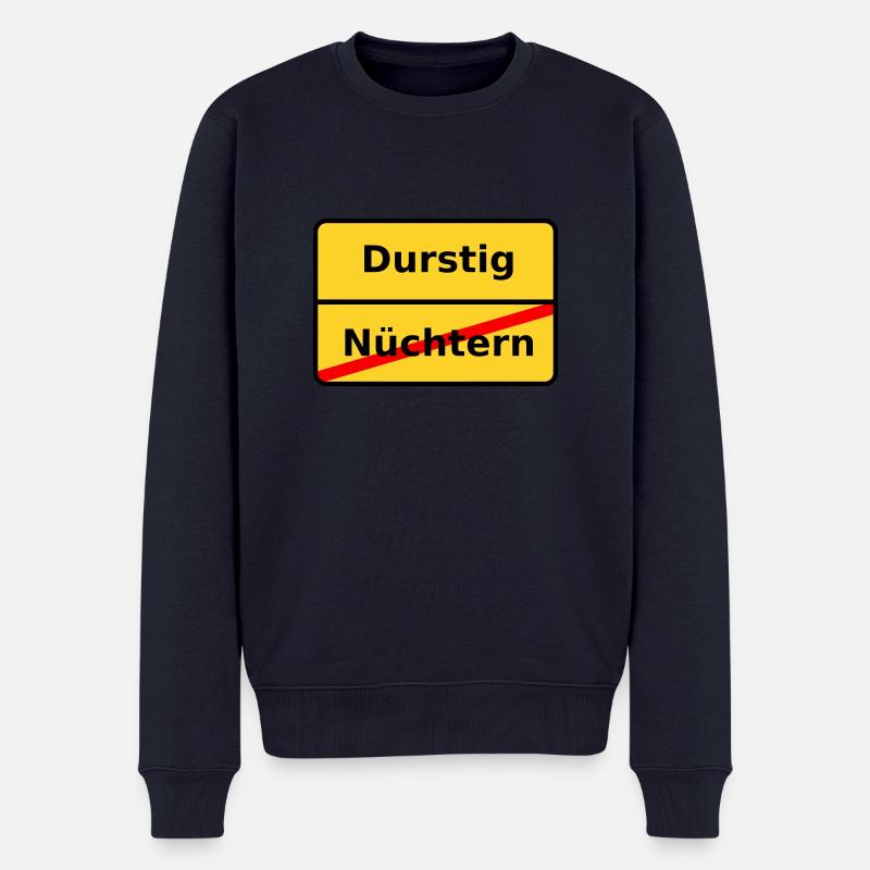 Durstig - Männer Premium Bio Pullover - Navy