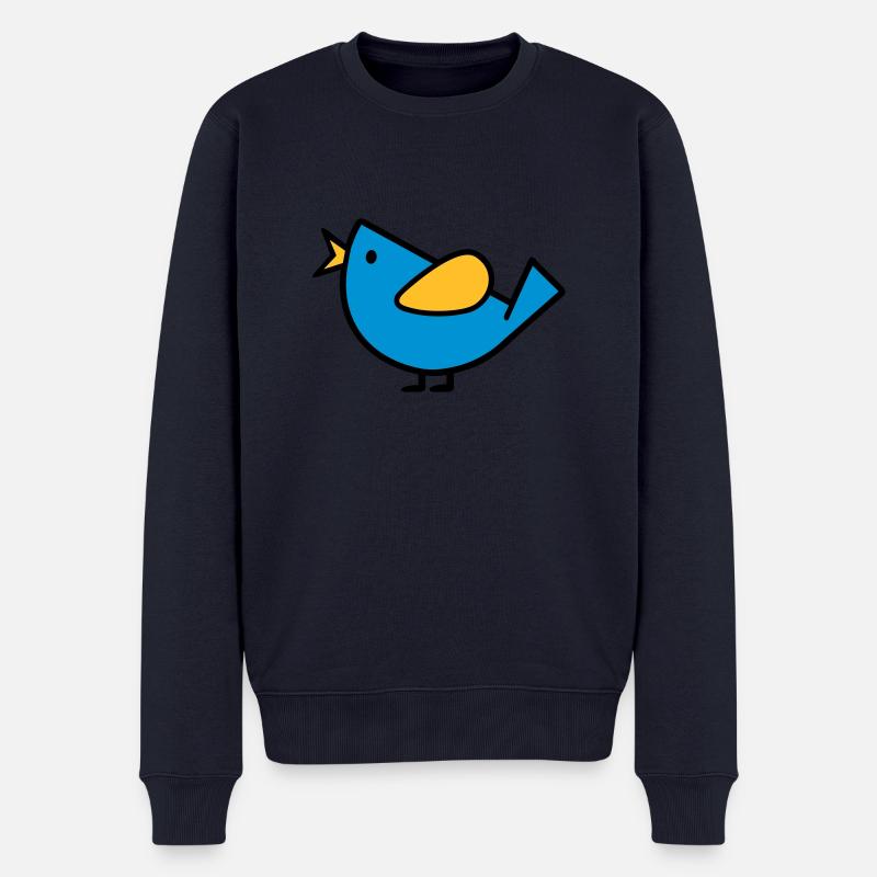 Oiseau - Pull Premium bio Homme - bleu marine