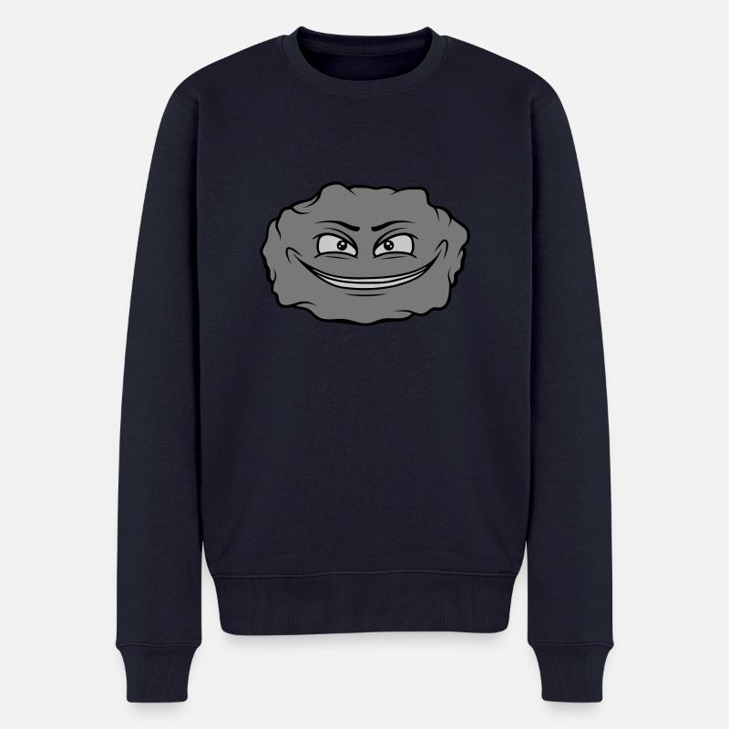 Pierre de dessin animé maléfique - Pull Premium bio Homme - bleu marine