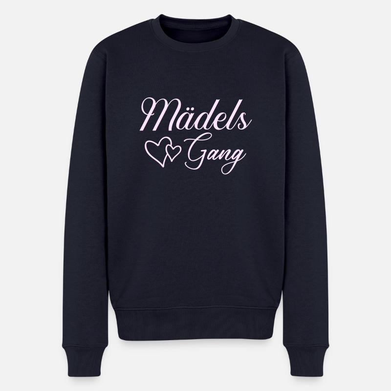 mädels gang - Männer Premium Bio Pullover - Navy