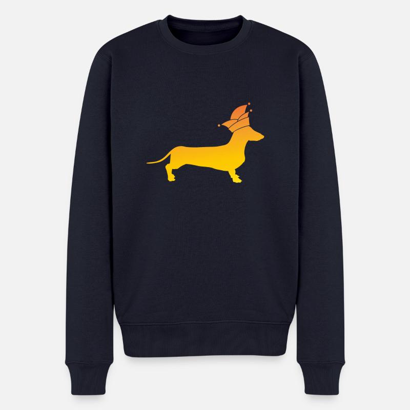 Dackel Alaaf - Männer Premium Bio Pullover - Navy