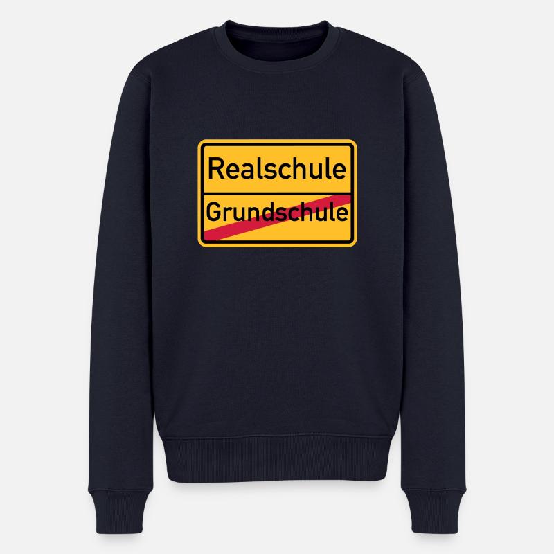Realschule - Männer Premium Bio Pullover - Navy