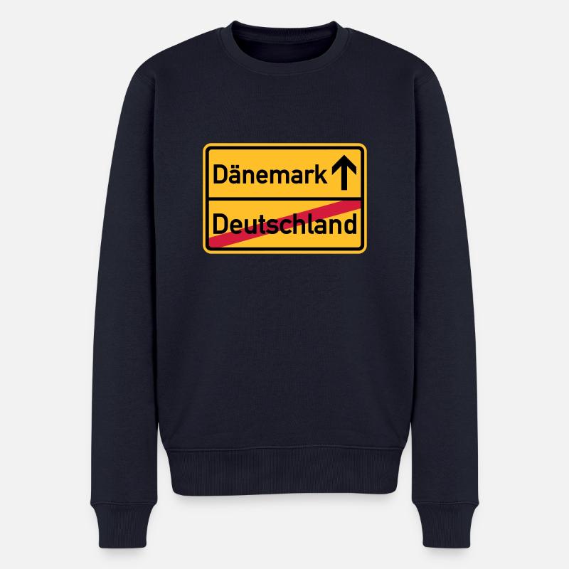 Dänemark - Männer Premium Bio Pullover - Navy