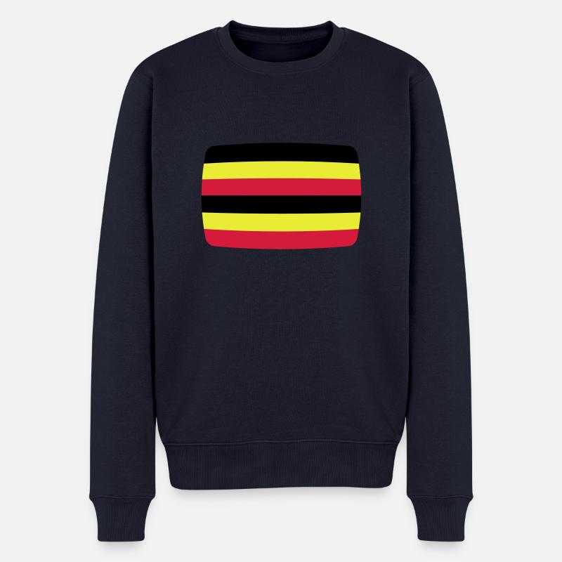 Ouganda Ouganda Drapeau ougandais - Pull Premium bio Homme - bleu marine