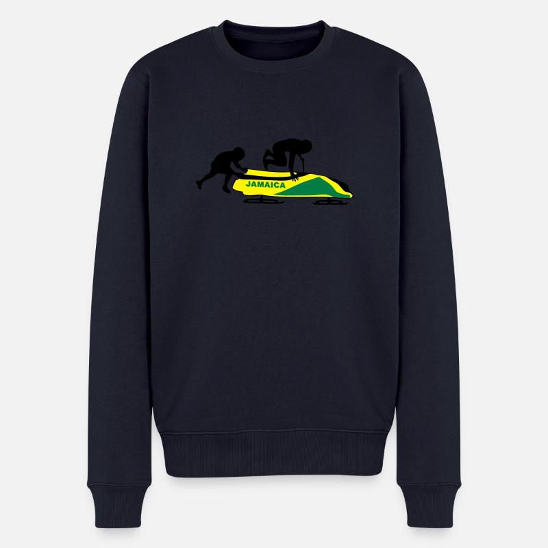 Bob - Team Jamaica - Männer Premium Bio Pullover - Navy