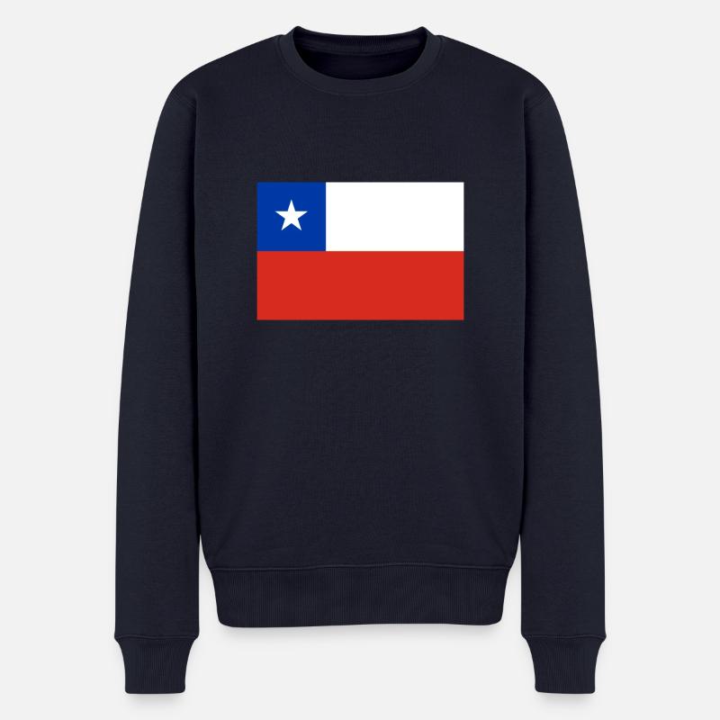 Chile - Männer Premium Bio Pullover - Navy