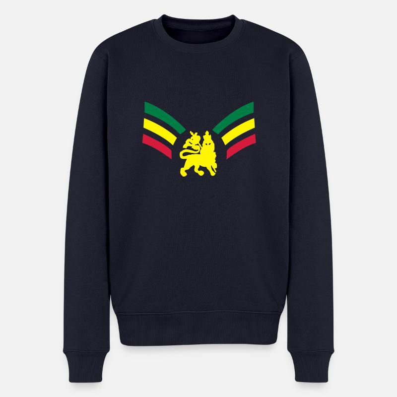 reggae_ambassador_3clr - Männer Premium Bio Pullover - Navy