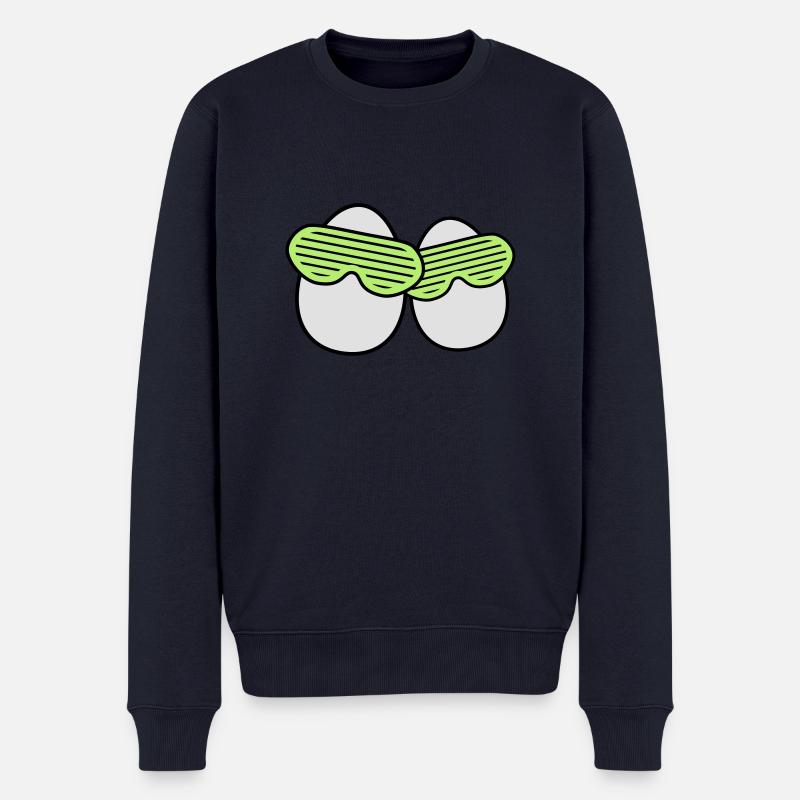 Funky Eggs - Pull Premium bio Homme - bleu marine